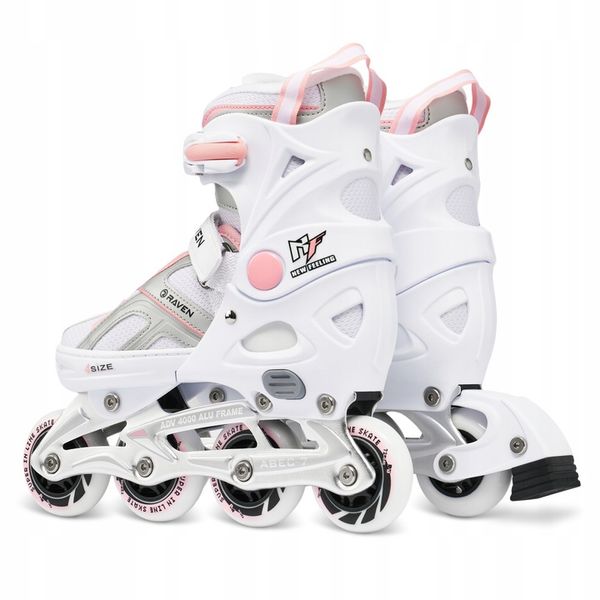 Rolki Regulowane RAVEN Pulse White/Pink 37-40 zdjęcie 7