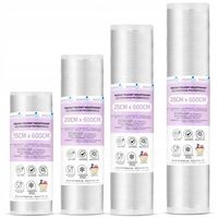 Zestaw Folia Rękaw Moletowana Próżniowa 28cm 25cm 20cm 15cm x 600 cm