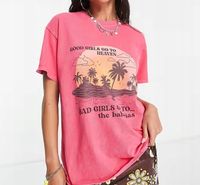 Koszulka z nadrukiem Vintage Supply BAHAMAS GRAPHIC XS