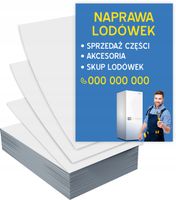 Ulotki A4 1000 szt firmowe reklamowe NAPRAWA LODÓWEK + PROJEKT GRATIS