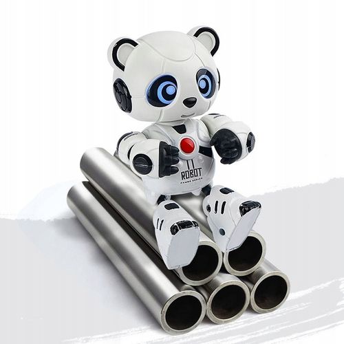 INTERAKTYWNY ROBOT PANDA MÓWI POWTARZA GRA ŚWIECI ZABAWKA DLA DZIECI na Arena.pl