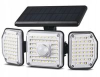 LAMPA SOLARNA LED Z CZUJNIKIEM RUCHU ZMIERZCHU ULICZNA OGRODOWA ZEWNĘTRZNA