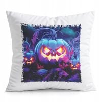 PODUSZKA BIAŁA PREZENT - HALLOWEEN