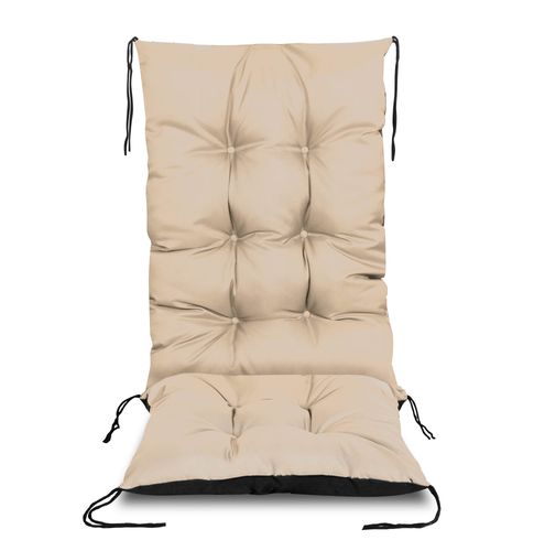 poduszka ogrodowa 50x50x80 cm na krzesło wodoodporna beżowa na Arena.pl