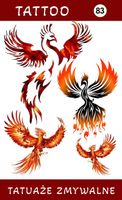 Tatuaże zmywalne Feniks