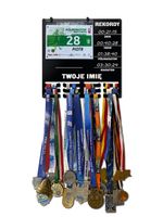 Wieszak na medale i numery startowe REKORDY BIEGOWE RUN twoje imię  334.1