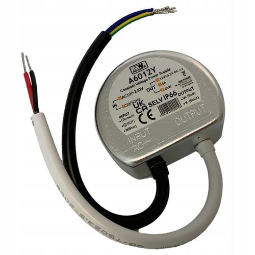 Zasilacz 12V LED Dopuszkowy Do Puszki Puszkowy 60W 5A Do Taśmy na Arena.pl