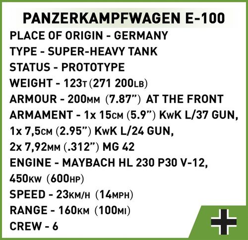 Klocki Panzerkampfwagen E-100 na Arena.pl