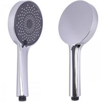 Słuchawka prysznicowa srebrna 3 funkcyjna uniwersalna natryskowa mocna