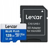 Lexar Karta Pamięci microSDXC do Kamery Sportowej Telefonu V30 UHS-I 128GB