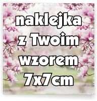 Naklejki LOGO ETYKIETY REKLAMOWE wlepy twój wzór grafika 7x7cm 500 sztuk