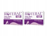 Biotebal Plus. Witaminy dla kobiet na wypadanie włosów z biotyną. 40 tabl.