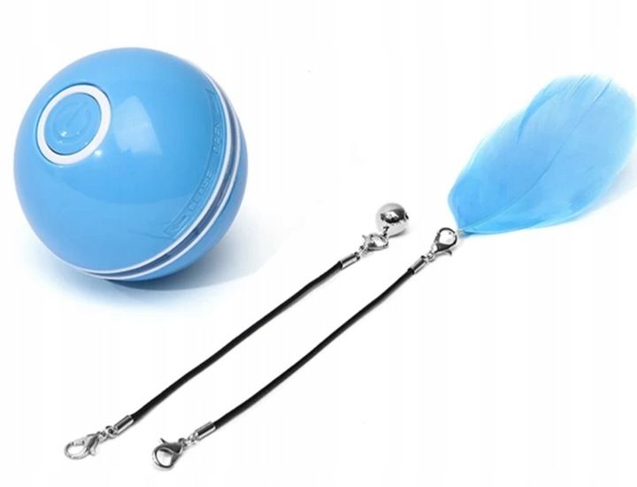 INTERAKTYWNA ZABAWKA PIŁKA DLA KOTA + DODATKI zdjęcie 4