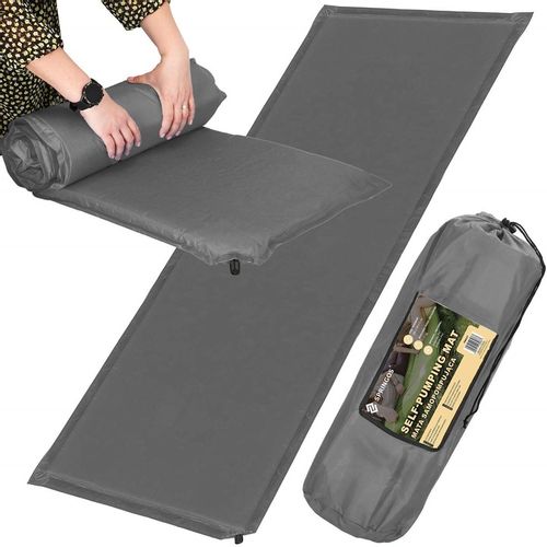 MATA SAMOPOMPUJĄCA KARIMATA TURYSTYCZNA POKROWIEC 180 cm DMUCHANA GRUBA na Arena.pl