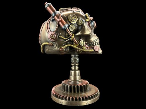 Czaszka na podstawce Steampunk VERONESE WU76570V4 na Arena.pl