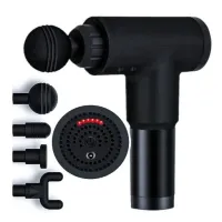 bezprzewodowy pistolet wibracyjny do masażu ciała z wymiennymi głowicami