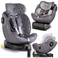 Fotelik samochodowy Nukido Prestige Line szary 0-36 kg ISOFIX