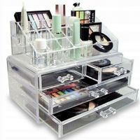 SZKATUŁKA ORGANIZER NA KOSMETYKI BIŻUTERIĘ ZEGARKI