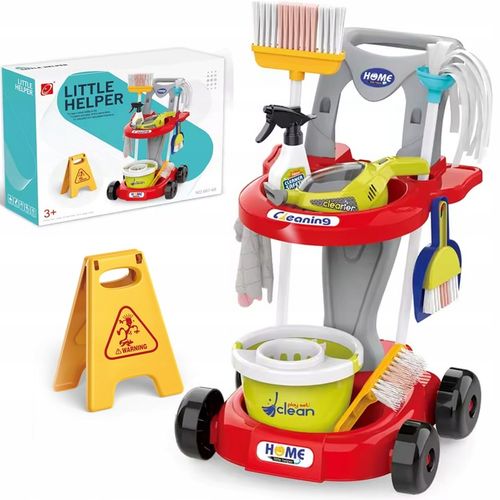 WÓZEK ZESTAW DO SPRZĄTANIA WIADERKO ODKURZACZ MOP DLA DZIECI MATADI na Arena.pl