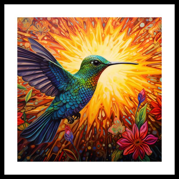Plakat 50x50cm Koliber Barw zdjęcie 3