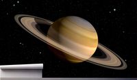 Fototapeta KOSMOS PLANETA SATURN 130x80