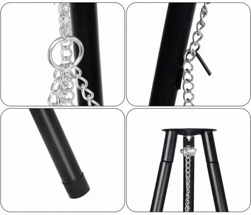 GRILL WISZĄCY OGRODOWY REGUL TRÓJNÓG PALENISKO 3W1 zdjęcie 7