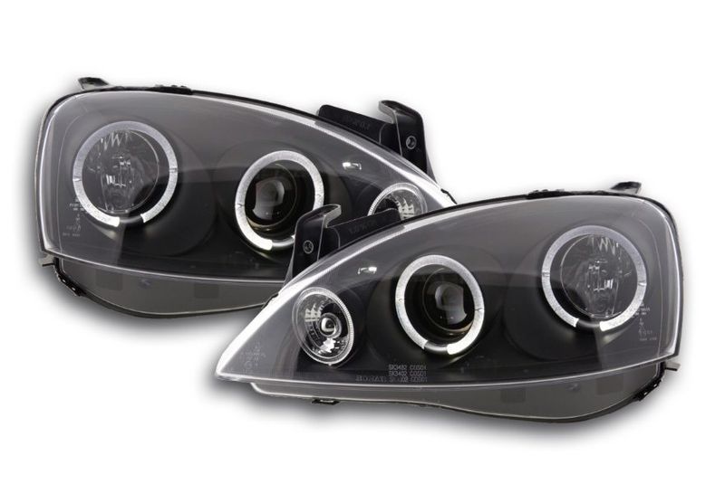 Lampy Reflektory OPEL CORSA C 00-06 RINGI LED zdjęcie 1