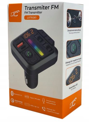 TRANSMITER FM BLUETOOTH MP3 ŁADOWARKA USB MIKROFON na Arena.pl