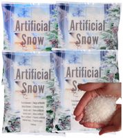 SZTUCZNY ŚNIEG SYPKI NIETOKSYCZNY PŁATKI PUCH ZESTAW 4 LITRY DEKORACJA
