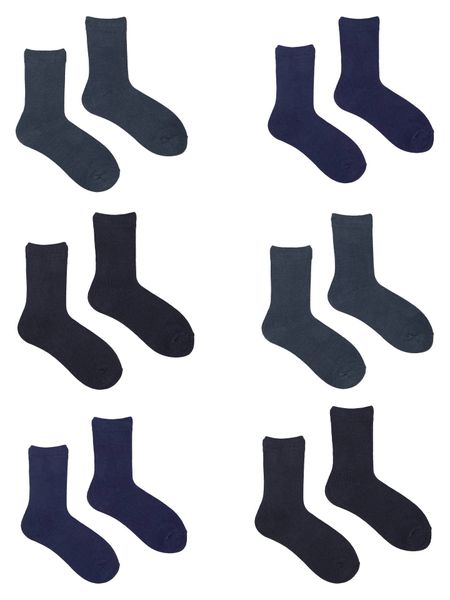 Skarpety chłopięce bawełniane gładkie 6PAK 35-38 YOCLUB zdjęcie 1