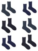 Skarpety chłopięce bawełniane gładkie 6PAK 35-38 YOCLUB