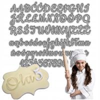 STEMPLE DO MASY CUKROWEJ ALFABET LITERKI + ORGANIZER
