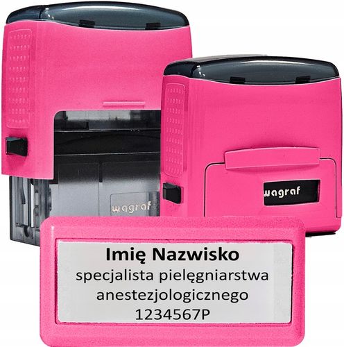 Pieczątka Wagraf B2s do 4 wersów - 12 kolorów obudowy - IMIENNA - FIRMOWA na Arena.pl