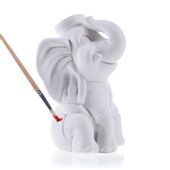 Kolorowanka 3D Słoń Figurka gipsowa + farbki, pędzelki