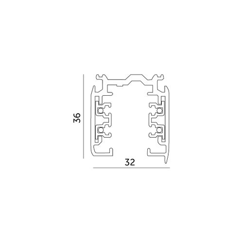 Szyna oświetleniowa 3-fazowa 2m BIAŁA do LED NEXTRACK na Arena.pl