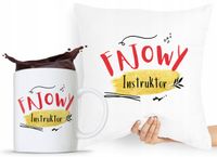 Dla Instruktora Zestaw Poduszka + Kubek Prezent Z Nadrukiem Ze Zdjęciem