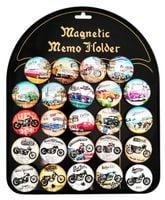 magnesy 24szt. auta/motory