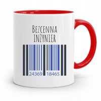 Dla Inżyniera Kubek Czerwony Prezent Z Nadrukiem Ze Zdjęciem