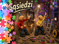 Puzzle tradycyjne - Sąsiedzi - Pat i Mat