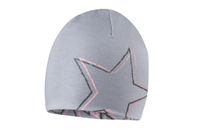 Broel KINGA czapka dla dziewczynki dwustronna szara 52-54