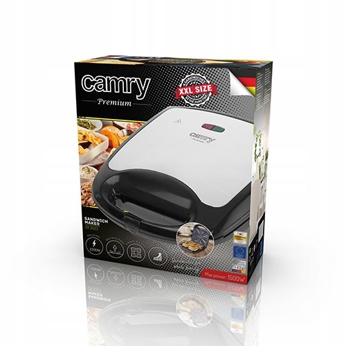 Opiekacz Do Kanapek Sandwich Toster Elektryczny Duży Na 4 Kanapki 1500W XXL na Arena.pl
