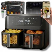 Frytkownica beztłuszczowa Dwukomorowa Adler 11L Air Fryer 2700W 8