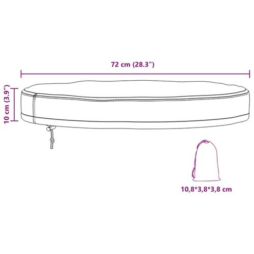 Pokrowiec na stół na świeżym powietrzu 72 x 72 x 10 cm na Arena.pl