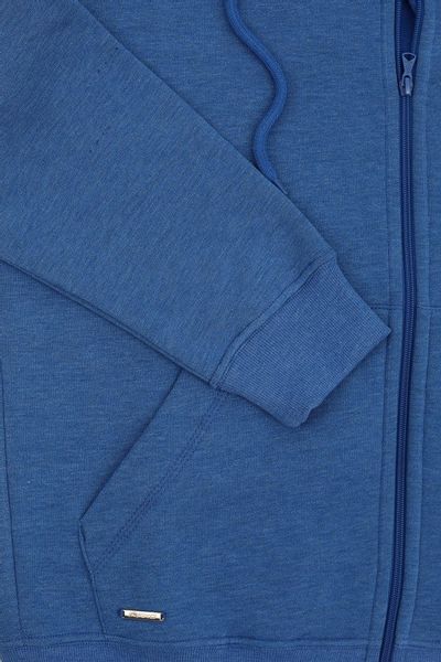 Bluza męska z kapturem chabrowa Ludwik Rozmiar - XXL zdjęcie 2