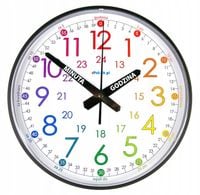 B4 Nauczyciel czasu Cichy zegar ścienny do nauki dla dzieci 28 cm