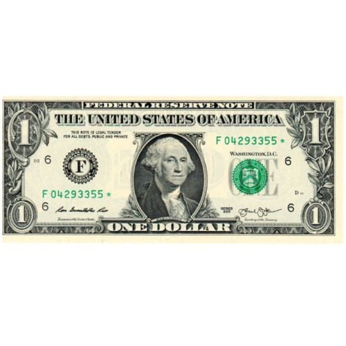 Banknot USA 1 Dolar (1 U.S. dollar / 1 USD) z gwiazdką UNC na Arena.pl