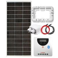 ZESTAW FOTOWOLTAICZNY 200W SOLARNY Z UCHWYTAMI MONTAŻOWYM DO KAMPERA