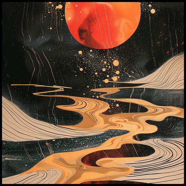 Plakat 90x90cm Planetarny Taniec zdjęcie 2