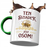 Kubek Zielony Dziadka Dzień Dziadka Prezent Z Nadrukiem Ze Zdjęciem