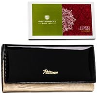 portfel damski ptn lj-42122-0650 black-gold